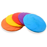 Frisbee Toy for Dogs Outdoor Fetch Training Soft Rubber Pet Flying Disc 18cm - Green