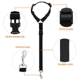 Adjustable Pet Dog Car Clip Lead Harness Strap for Vehicle Travel Restraint Use - Yellow
