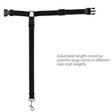 Adjustable Pet Dog Car Clip Lead Harness Strap for Vehicle Travel Restraint Use - Yellow