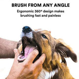 Dog Cat Super Soft Pet Finger Toothbrush Teeth Silicone Brush Care Cleaning - Clear