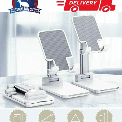 Foldable Adjustable Universal Desk Stand Holder For Mobile Phone Tablet Portable - Green