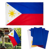 Large Philippines Flag 90 x 150 cm Outdoor Indoor Polyester with Eyelets