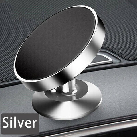360-Degree Car Phone Holder Dashboard Mount Stand Cradle for Flat Surface - Gold