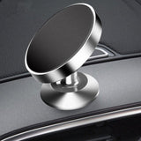 360-Degree Car Phone Holder Dashboard Mount Stand Cradle for Flat Surface - Silver