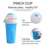 Slushie Maker Cup Quick Freeze Magic Squeeze Cup Milkshake Cup Ice Cream Maker - Blue