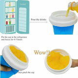 Slushie Maker Cup Quick Freeze Magic Squeeze Cup Milkshake Cup Ice Cream Maker - Blue