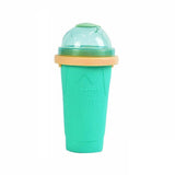 Slushie Maker Cup Quick Freeze Magic Squeeze Cup Milkshake Cup Ice Cream Maker - Green