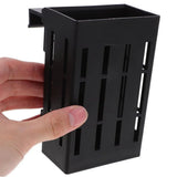 Hydroponic Plant Storage Rack Fish Tank Decoration Square Aquarium Basket Holder - White