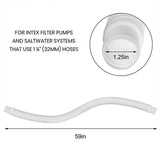 2 x Genuine Intex Hose Pipe for Above Ground Swimming Pool Pump Filter 32mm