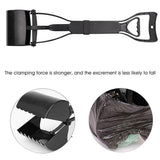 Long Handle Pet Pooper Scooper with Clamping Jaw for Dog Waste Pickup Outdoor Use