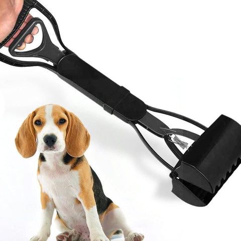 Long Handle Pet Pooper Scooper with Clamping Jaw for Dog Waste Pickup Outdoor Use