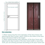 Striped Screen Door Curtain Mesh with Auto Close for Insect Protection and Ventilation - 100*210cm
