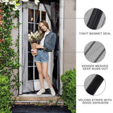 Striped Screen Door Curtain Mesh with Auto Close for Insect Protection and Ventilation - 100*210cm