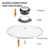 2PCS Cookware Lid Knob Handle Set for Pot Pan Saucepan Replacement