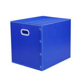 Large Capacity Waterproof Plastic Storage Box Foldable Moving Organizer Durable - 40x30x30cm