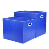 Large Capacity Waterproof Plastic Storage Box Foldable Moving Organizer Durable - 40x30x30cm