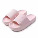 Ultra-Soft Pillow Slides EVA Slippers for Indoor Outdoor Use – Thick Anti-Slip Sole - Pink 38-39