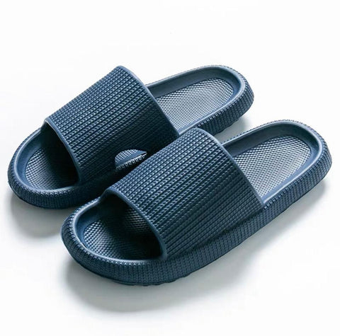 Ultra-Soft Pillow Slides EVA Slippers for Indoor Outdoor Use – Thick Anti-Slip Sole - Pink 38-39