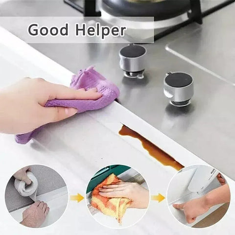 Kitchen Bathroom Sink Sealing Strip Waterproof Tape 3.2M White Easy to Clean White - 38mm*3.2m