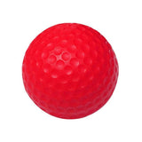 Indoor Outdoor Golf Training Foam Balls 12 Pack PU Soft Practice Accessories - Red