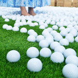 Indoor Outdoor Golf Training Foam Balls 12 Pack PU Soft Practice Accessories - Red