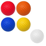 Indoor Outdoor Golf Training Foam Balls 12 Pack PU Soft Practice Accessories - Red
