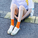 Olid Pure Colour Formal Socks Cotton Fashion Casual Breathable Crew Socks - Blue 2 Pairs