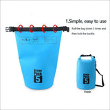 Orange Waterproof Bag Dry Sack Fishing Camping Canoeing Outdoor Sport 2/5/10/15/20/30 L - 20L