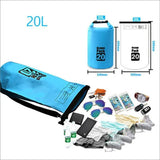 Orange Waterproof Bag Dry Sack Fishing Camping Canoeing Outdoor Sport 2/5/10/15/20/30 L - 20L
