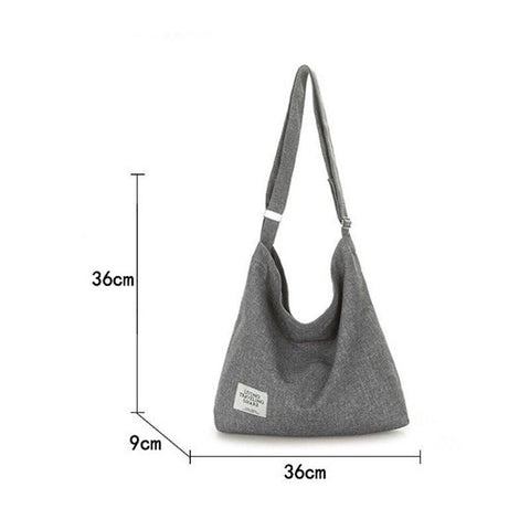 Womens Large Canvas Handbag Ladies Travel Messenger Shoulder Bag Hobo Tote Purse - Pink