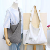 Womens Large Canvas Handbag Ladies Travel Messenger Shoulder Bag Hobo Tote Purse - Pink