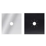 Gas Stove Burner Covers Reusable Hob Protectors Non Stick Liner Pad 4 Pcs - 4 PCS Silver