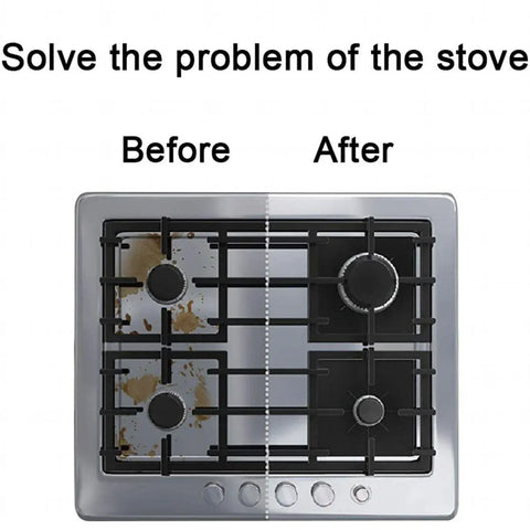 Gas Stove Burner Covers Reusable Hob Protectors Non Stick Liner Pad 4 Pcs - 4 PCS Silver
