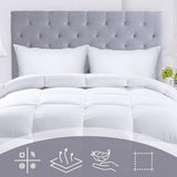 Luxury Hotel Quilt Core – Soft Microfiber Down Alternative Comforter for All Seasons - 180x210cm-Cotton