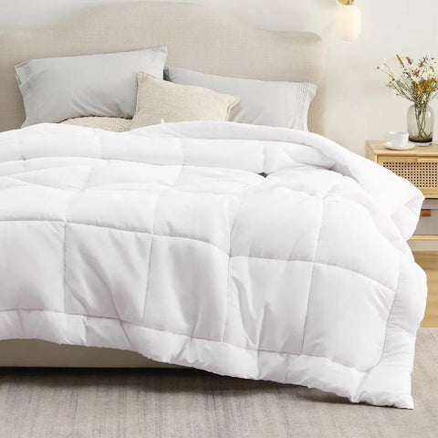 Luxury Hotel Quilt Core – Soft Microfiber Down Alternative Comforter for All Seasons - 180x210cm-Cotton