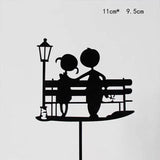 Happy Birthday Acrylic Cake Topper Cake Decoration Golden Silver Party - R20