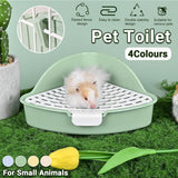 Rabbit Litter Box And Small Animals Pet Toilet Pee Pad Supplies Potty Rabbit - Green