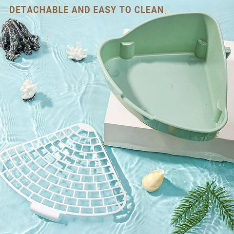 Rabbit Litter Box And Small Animals Pet Toilet Pee Pad Supplies Potty Rabbit - Green