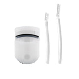 3Pcs Eyebrow Razor Set Facial Trimmer Shaver Blade Hair Remover Beauty Tool - Short+Long Eyebrow Razor+Eyelash Curler-Clear