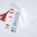 5PCS Silicone Bookmark Mould Rectangle Resin Craft Making Tool for DIY Projects