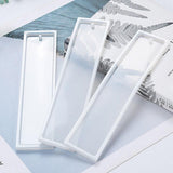 5PCS Silicone Bookmark Mould Rectangle Resin Craft Making Tool for DIY Projects