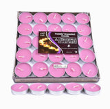 Tealight Candles 10 or 50 Pack Unscented Long Burning for Wedding Party Decor - Red- 4 Hours50PCS