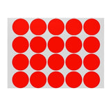 Red Assorted Sizes Colour Sticker Dots Adhesive Round Labels Circular Spot Scrapbook - 25mm*40 Dots