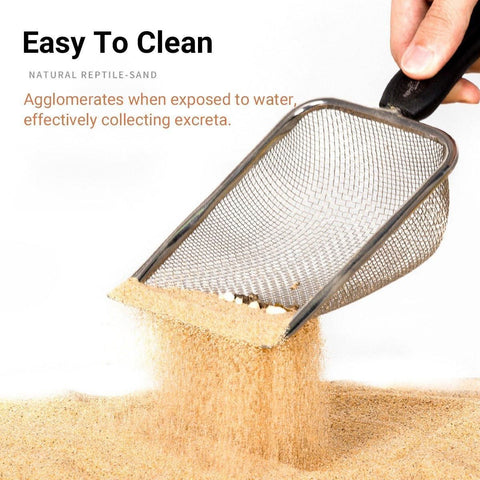 Reptile Sand Climbing Mat Pet Feeding Box Terrarium Landscaping Accessories - Orange