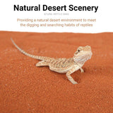 Reptile Sand Climbing Mat Pet Feeding Box Terrarium Landscaping Accessories - Orange