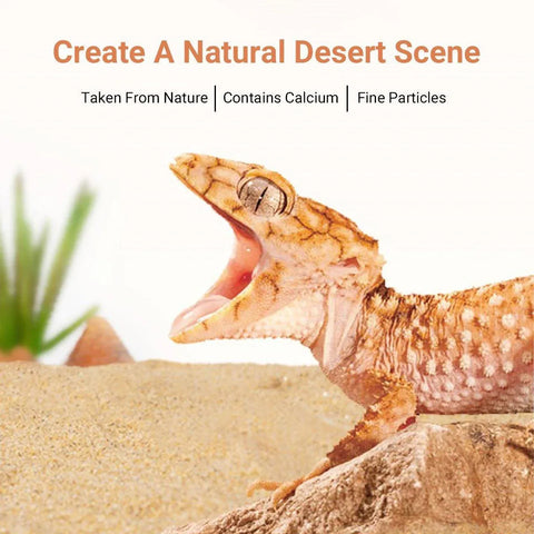 Reptile Sand Climbing Mat Pet Feeding Box Terrarium Landscaping Accessories - Orange
