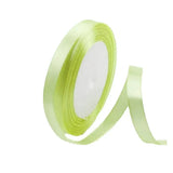 10mm Width Satin Hair Ribbon Wedding Party Decoration Gift Banquet 3m - Light Green