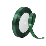 10mm Width Satin Hair Ribbon Wedding Party Decoration Gift Banquet 5m - Blackish Green