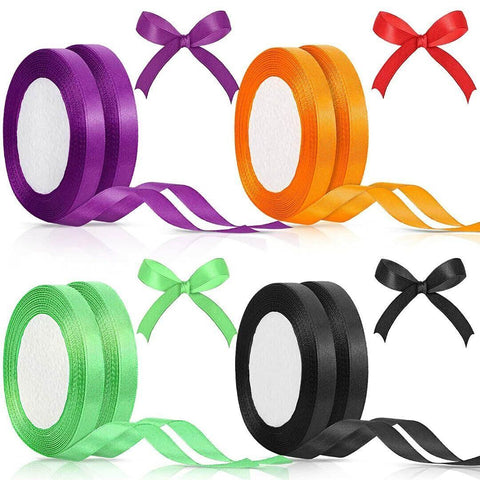 10mm Width Satin Hair Ribbon Wedding Party Decoration Gift Banquet 3m - Blue