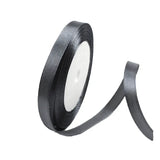 10mm Width Satin Hair Ribbon Wedding Party Decoration Gift Banquet 3m - Dark Grey
